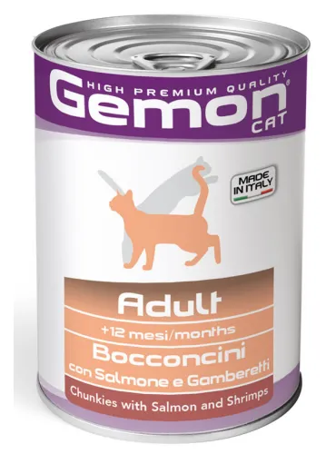 Gemon Cat Salmone Gamberetti 415 gr