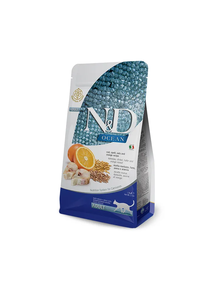 N&D Ocean Gatto Low Merluzzo 5 Kg