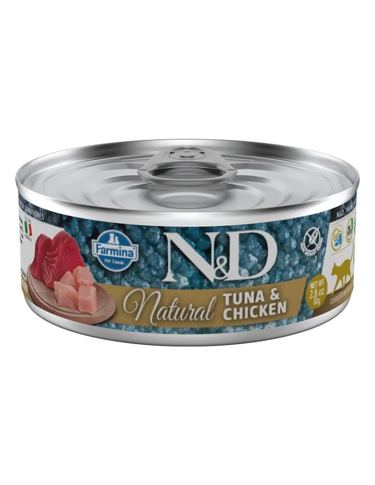 N&D Wet Cat Natural Tuna & Chicken 70gr