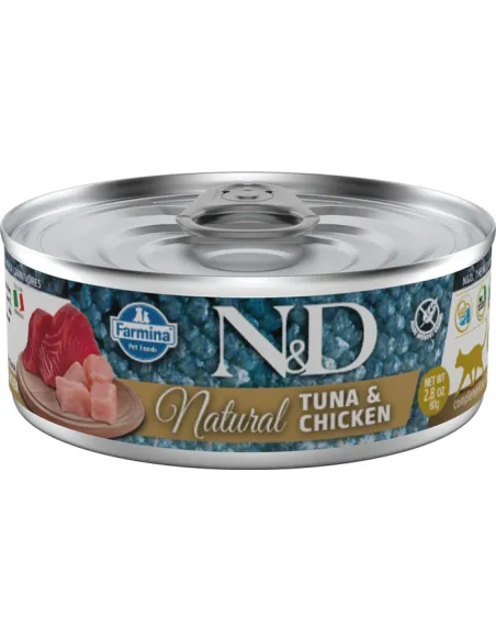 N&D Wet Cat Natural Tuna & Chicken 70gr N&D Wet Cat Natural Tuna & Chicken 70gr