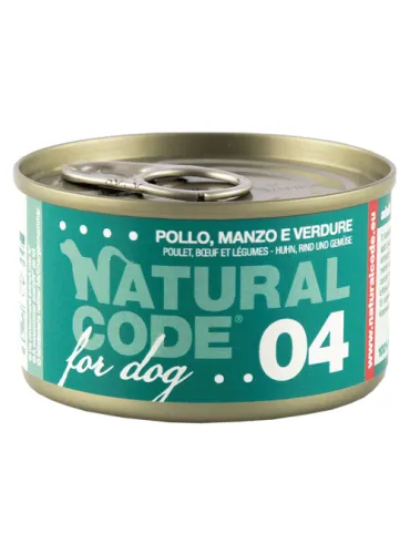 Natural Line Dog 90 Gr Pollo, Manzo Verdure 04
