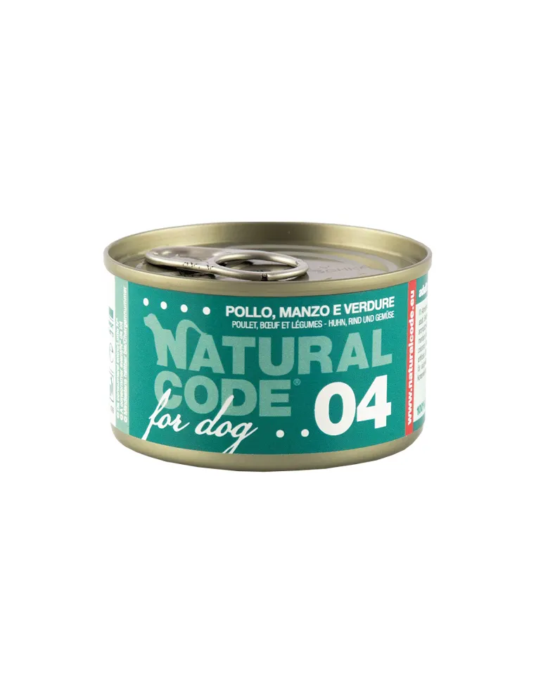 Natural Line Dog 90 Gr Pollo, Manzo Verdure 04
