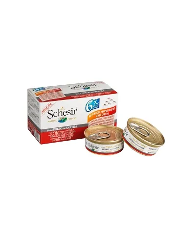 Schesir Cat Fil Pollo Anatra 6x50gr