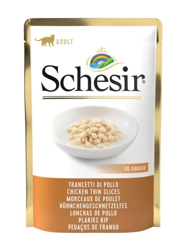 Schesir Cat Pollo Tranci 85gr