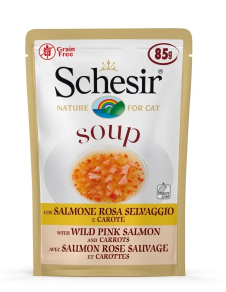 Schesir Cat Soup Salmona Rosa 85g