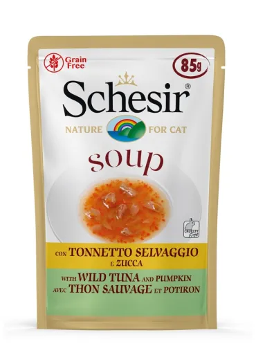 Schesir Cat Soup Ton Zucca 85g