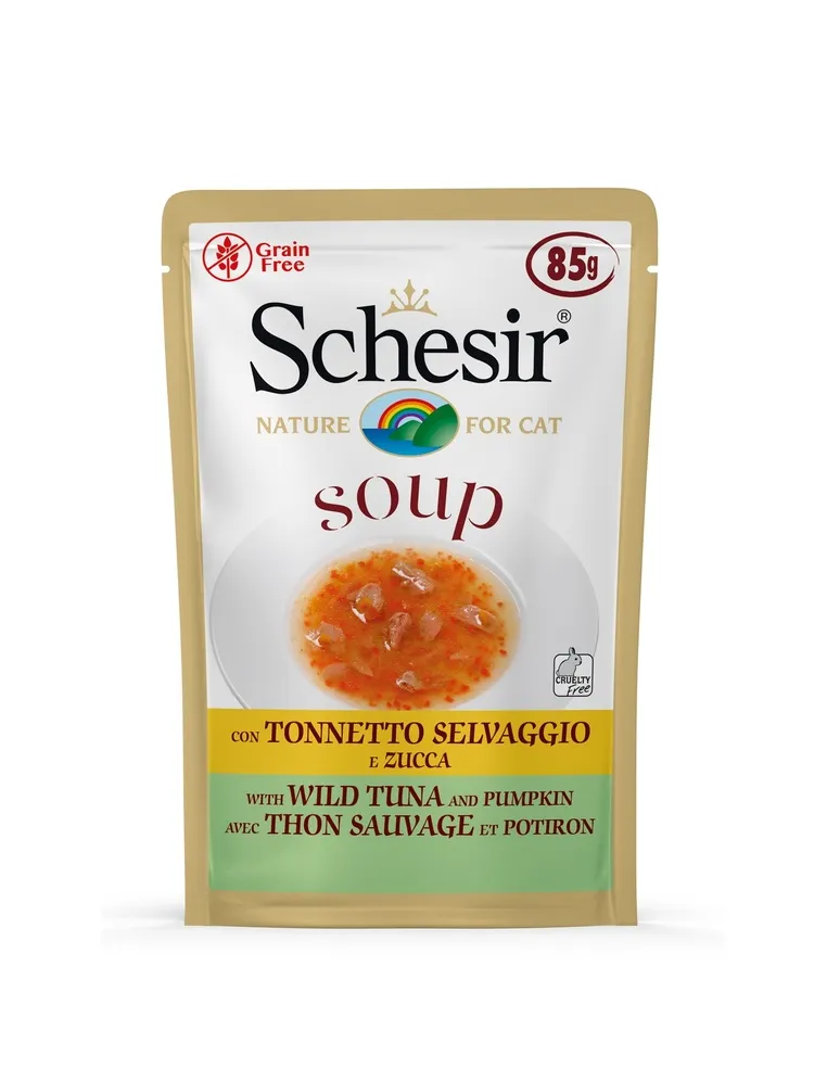 Schesir Cat Soup Ton Zucca 85g