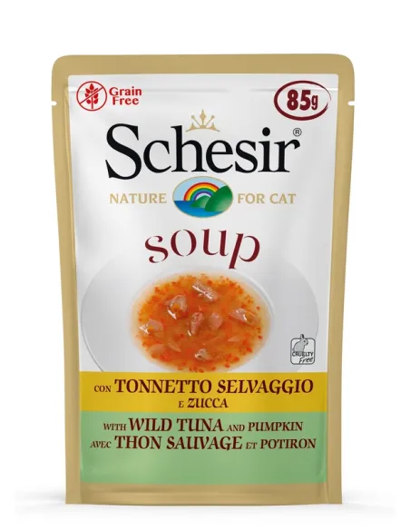 Schesir Cat Soup Ton Zucca 85g