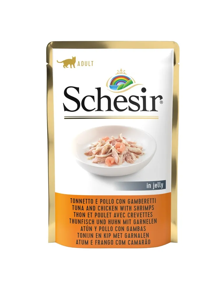 Schesir Cat Tonno Pollo Gamberetti 85gr