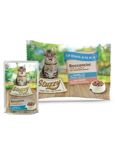 Stuzzycat Bocconcini Nas/Salmone 10x4x85