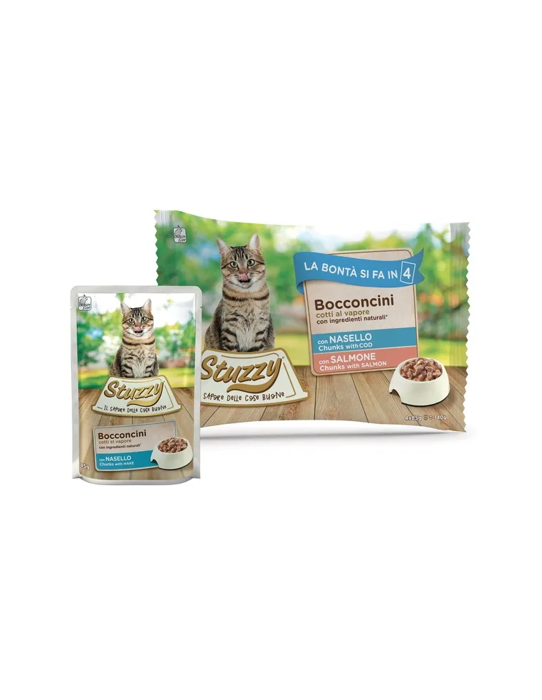 Stuzzycat Bocconcini Nas/Salmone 10x4x85