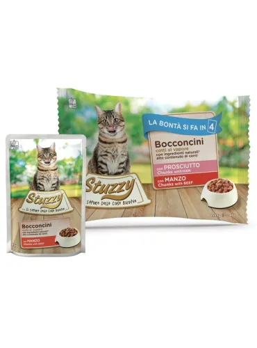 Stuzzycat Bocconcini Pro/Manzo 10x4x85g