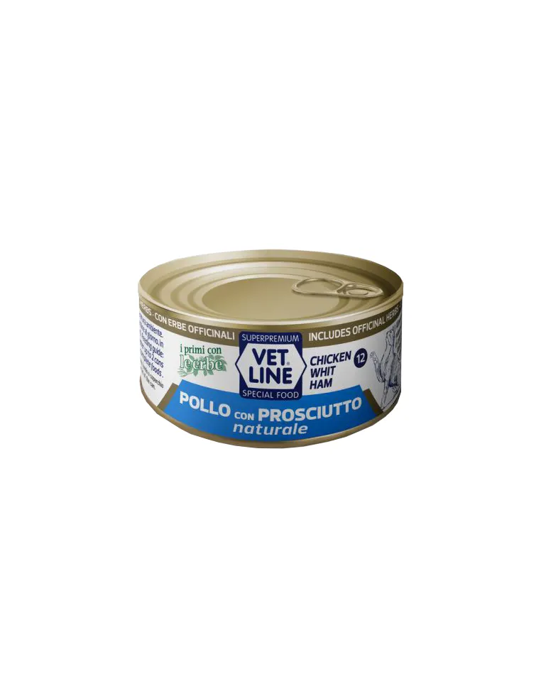 Vet Line Gatto Pollo E Prosciutto Naturale 70 Gr