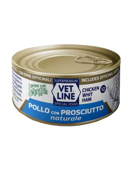 Vet Line Gatto Pollo E Prosciutto Naturale 70 Gr