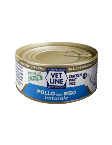 Vet Line Gatto Pollo E Riso Naturale 70 Gr Vet Line Gatto Pollo E Riso Naturale 70 Gr