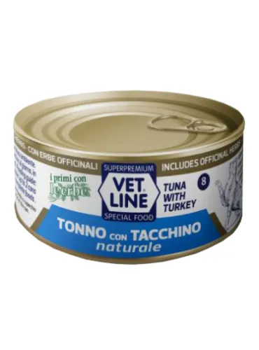 Vet Line Gatto Tonno E Tacchino Naturale 70 Gr