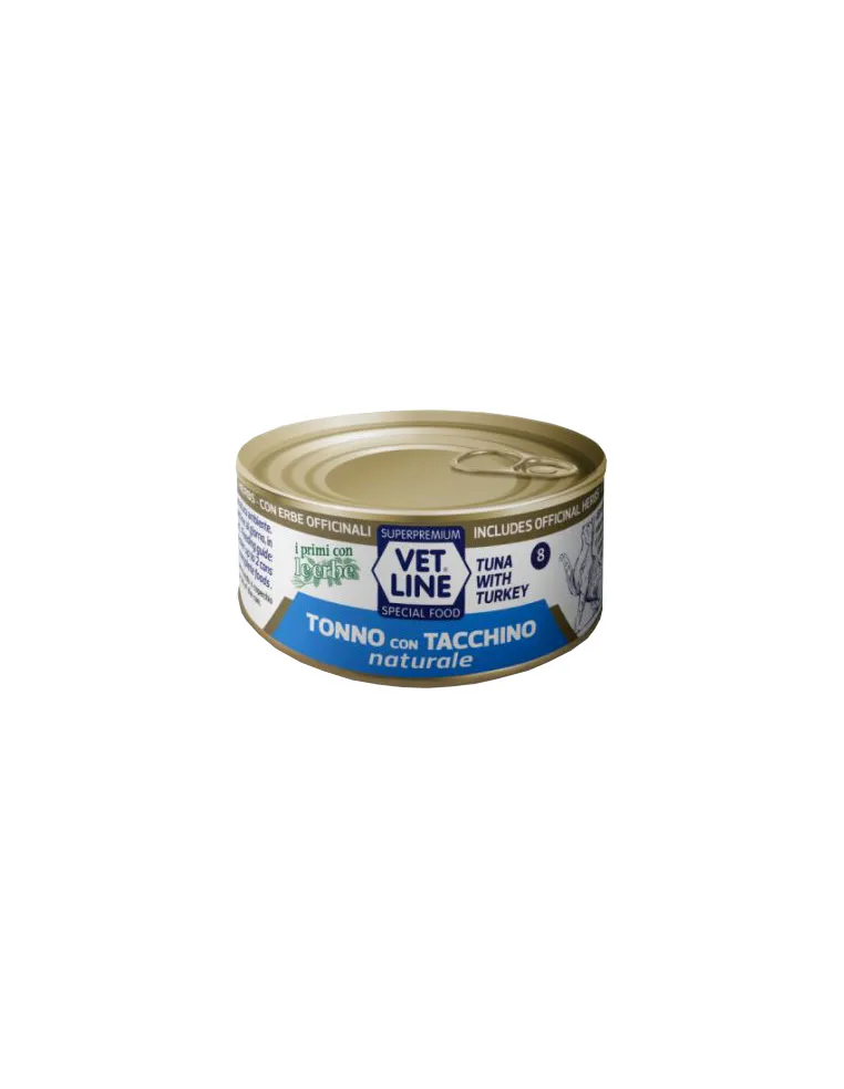 Vet Line Gatto Tonno E Tacchino Naturale 70 Gr