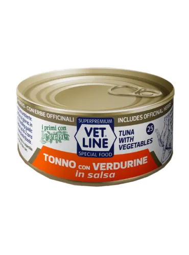 Vet Line Gatto Tonno E Verdure In Salsa 70 Gr