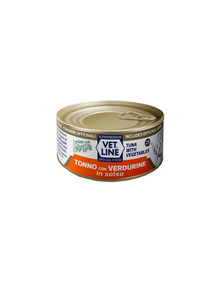 Vet Line Gatto Tonno E Verdure In Salsa 70 Gr