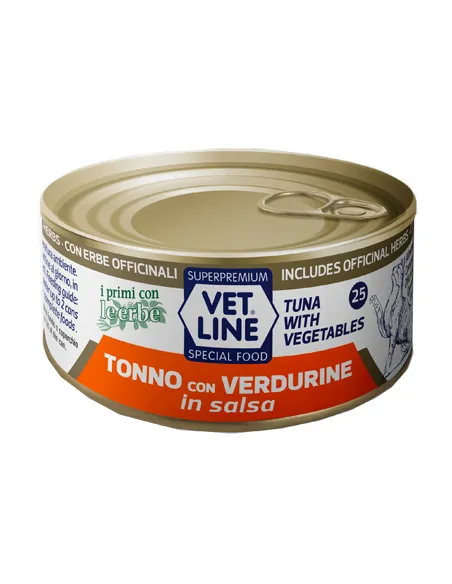 Vet Line Gatto Tonno E Verdure In Salsa 70 Gr