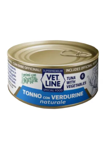 Vet Line Gatto Tonno E Verdure Natural E 70 Gr