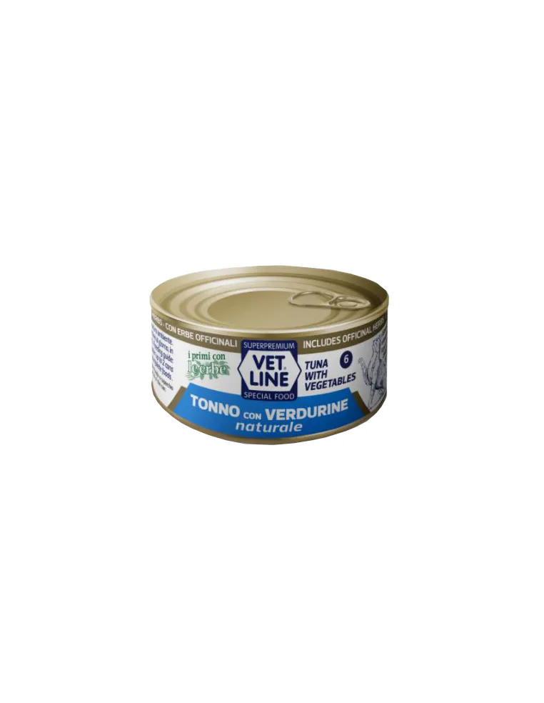 Vet Line Gatto Tonno E Verdure Natural E 70 Gr
