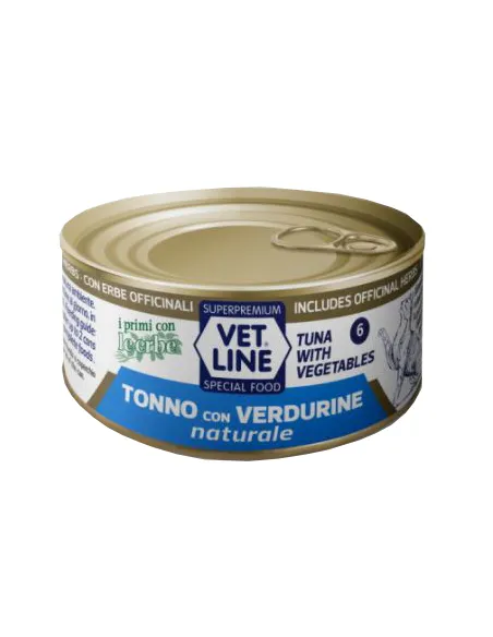 Vet Line Gatto Tonno E Verdure Natural E 70 Gr