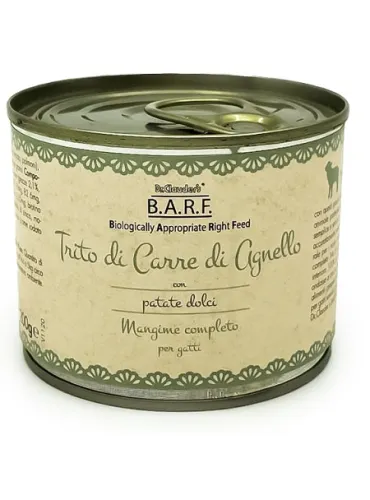 Barf Trito Agnello 200 Gr - Menu Completo Gatto