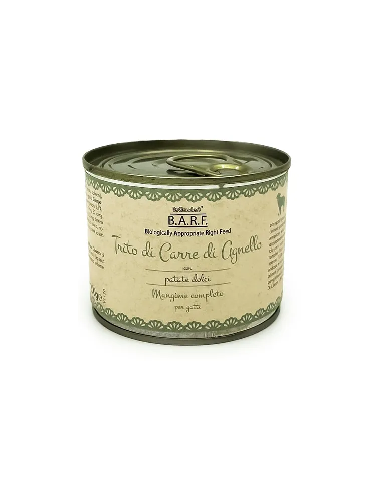 Barf Trito Agnello 200 Gr - Menu Completo Gatto