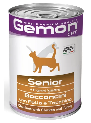 Gemon Cat Senior Pollo Tacchino 415 gr