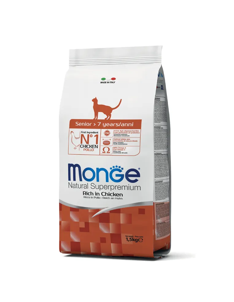 Monge Cat Nat Senior Pollo 1.5 kg