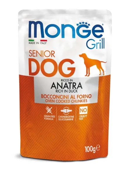 Monge Grill Dog Senior Anatra 100 gr Monge Grill Dog Senior Anatra 100 gr