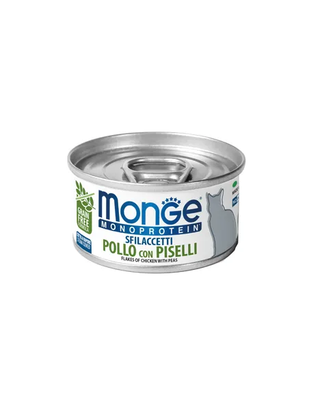 Monge Cat Pezzetti Monoprotein Pollo e Piselli 80 Gr