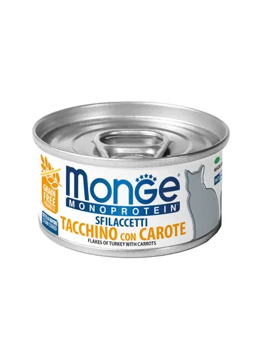 Monge Cat Pezzetti Monoprotein Tacchino e Carote 80 Gr