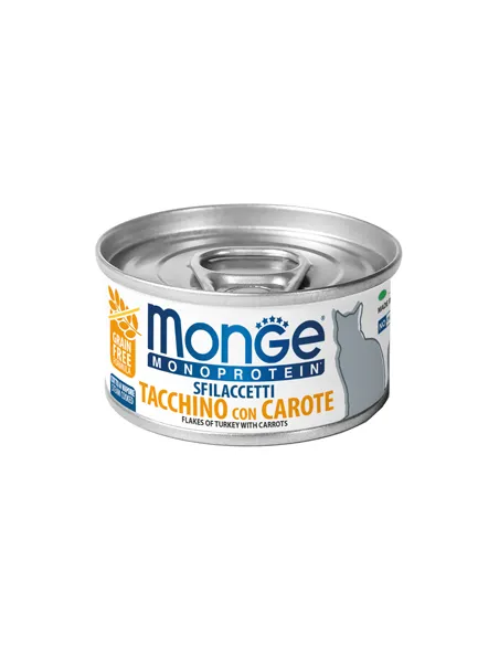 Monge Cat Pezzetti Monoprotein Tacchino e Carote 80 Gr
