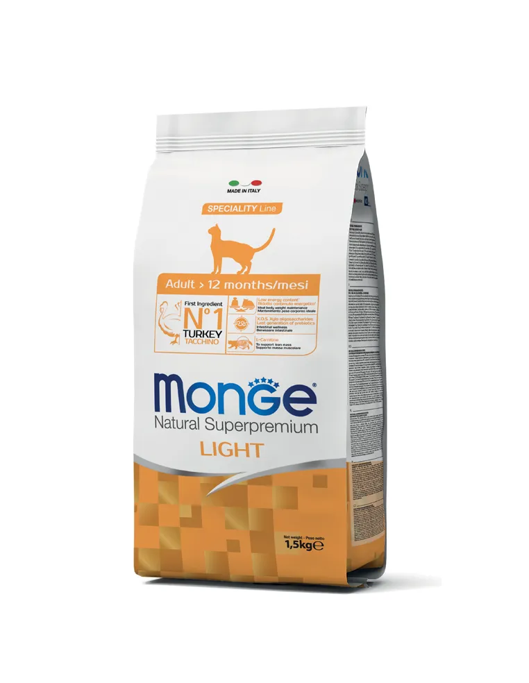 Monge Cat Nat Light Tacchino 1.5 kg