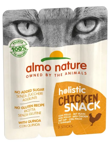 Almo Cat Holistic Snack Pollo 3x5 Gr