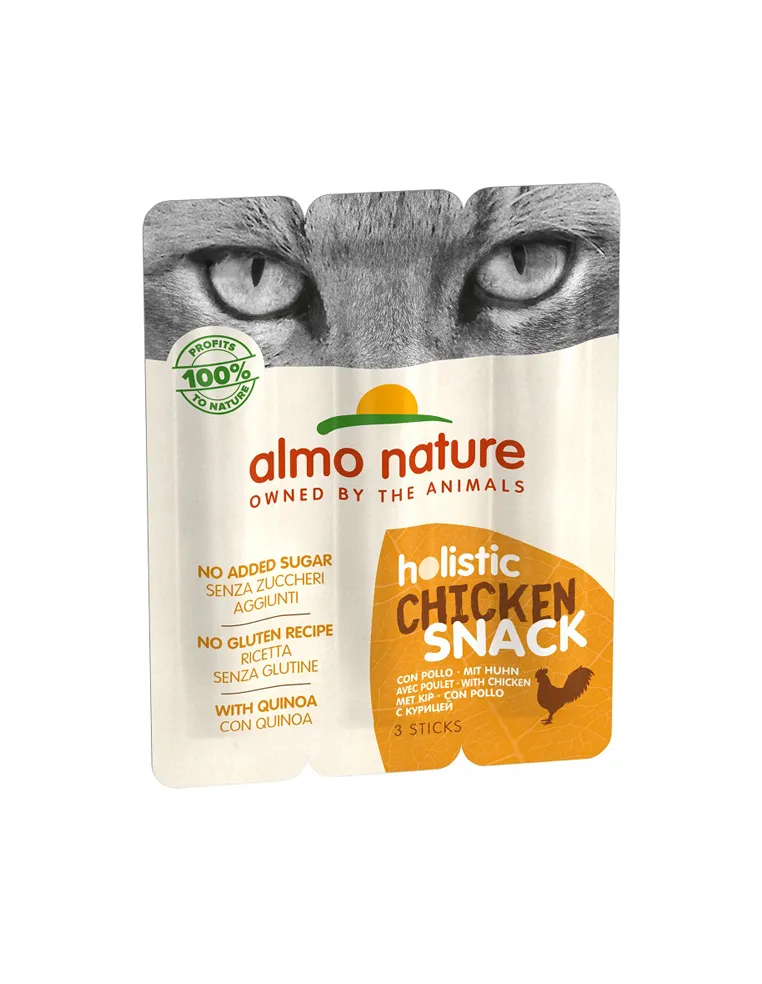 Almo Cat Holistic Snack Pollo 3x5 Gr