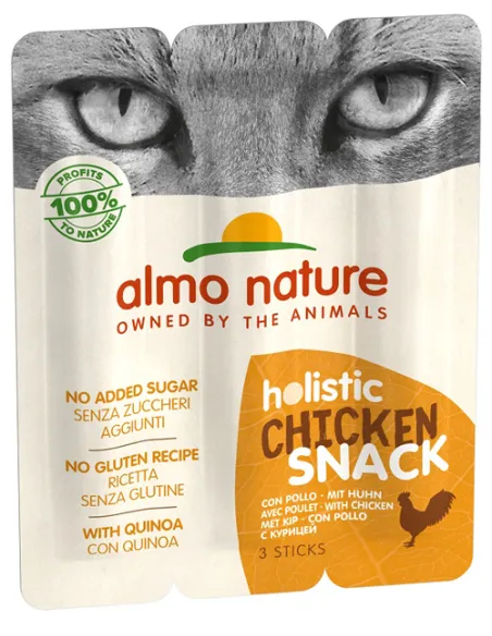 Almo Cat Holistic Snack Pollo 3x5 Gr