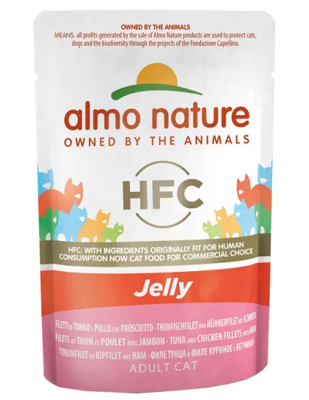 Almo Cat Jelly 55 Gr Tonno Pollo E Prosciutto Almo Cat Jelly 55 Gr Tonno Pollo E Prosciutto
