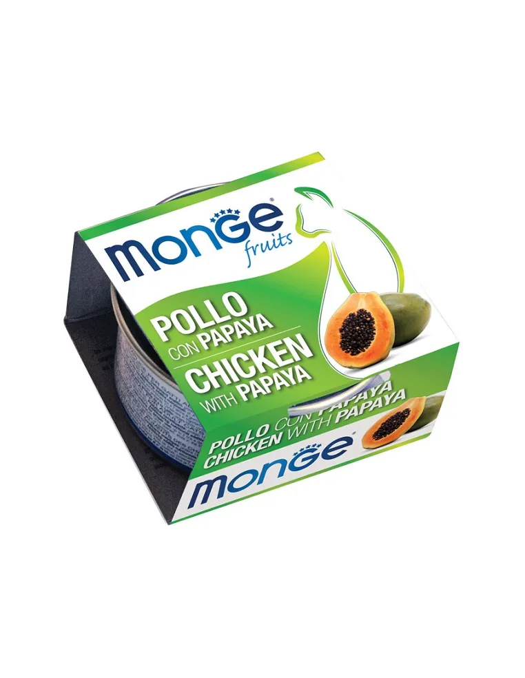 Monge Fruit Pollo Papaya 80 gr
