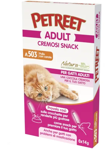 Petreet Cremosi Snack Pollo Carote 14g