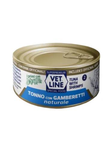 Vet Line Gatto Tonno E Gamberetti Naturale 70 Gr