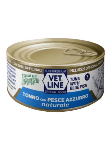 Vet Line Gatto Tonno E Pesce Azzurro Naturale 70 Gr