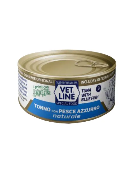 Vet Line Gatto Tonno E Pesce Azzurro Naturale 70 Gr Vet Line Gatto Tonno E Pesce Azzurro Naturale 70 Gr