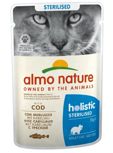 Almo Cat Sterilised 70 Gr Merluzzo