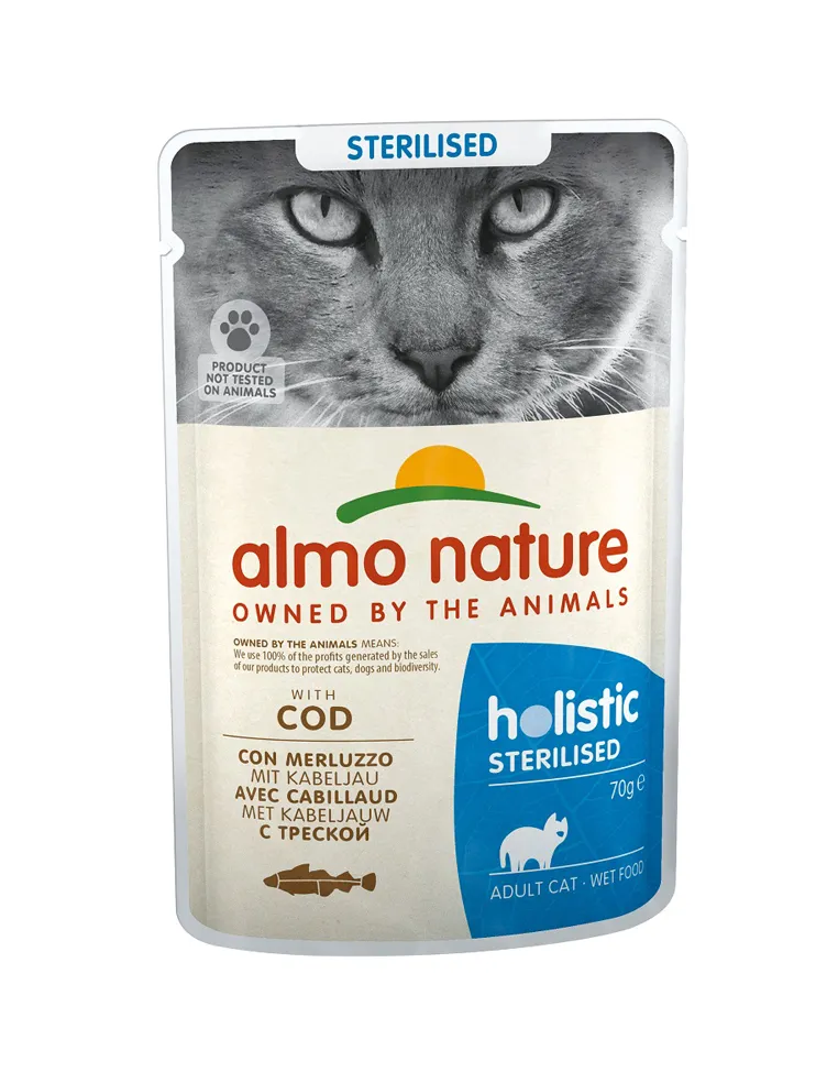 Almo Cat Sterilised 70 Gr Merluzzo
