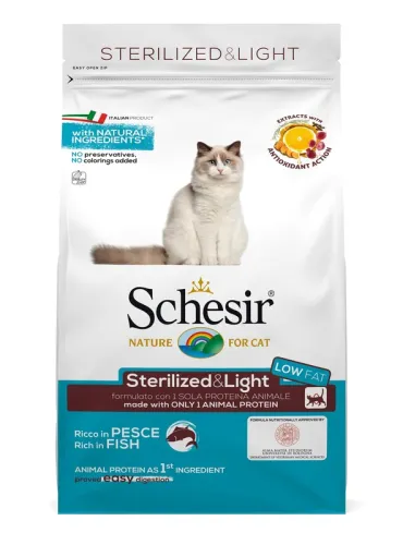 Schesir Cat Sterilized Light Fish 400g