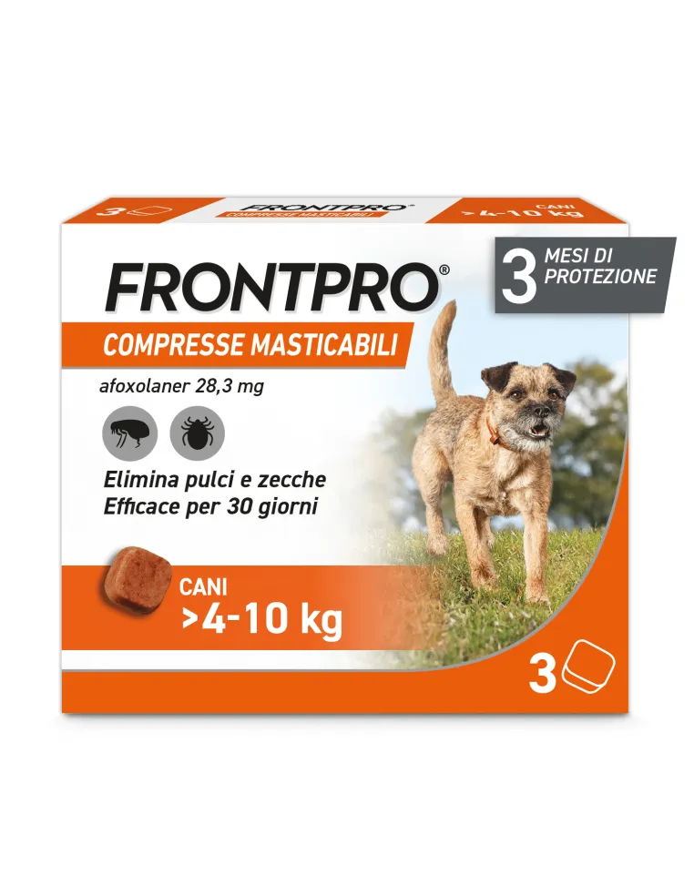 Frontpro 4 - 10 Kg 3 compresse 28,3 mg
