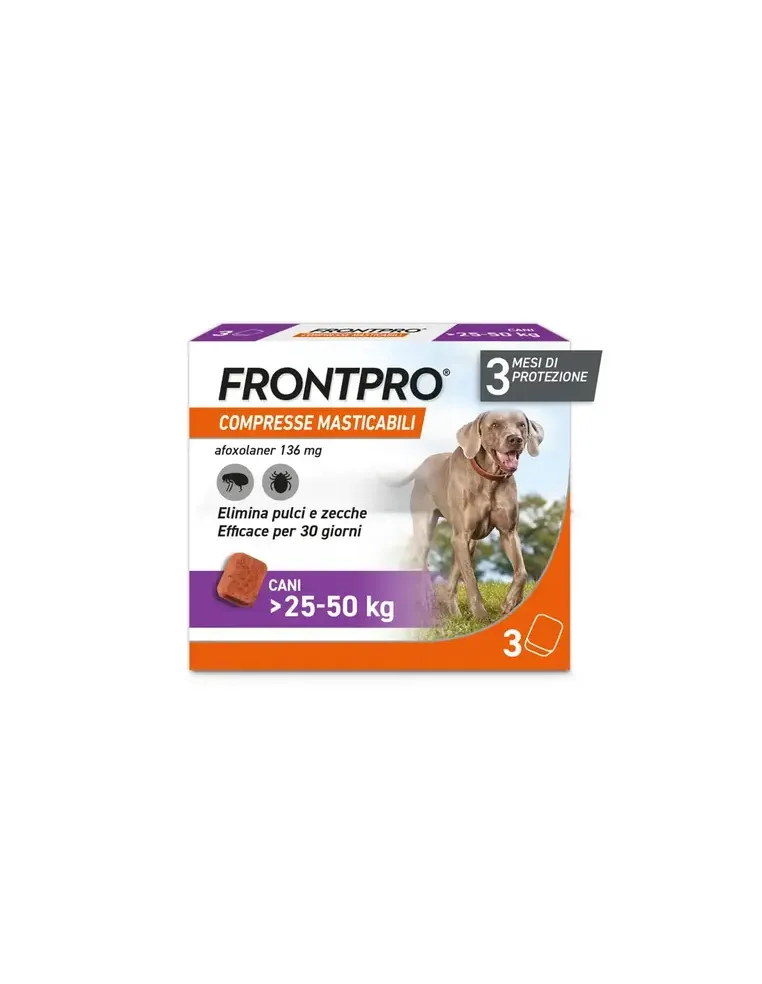 Frontpro 25-50 Kg 3 compresse 136 mg